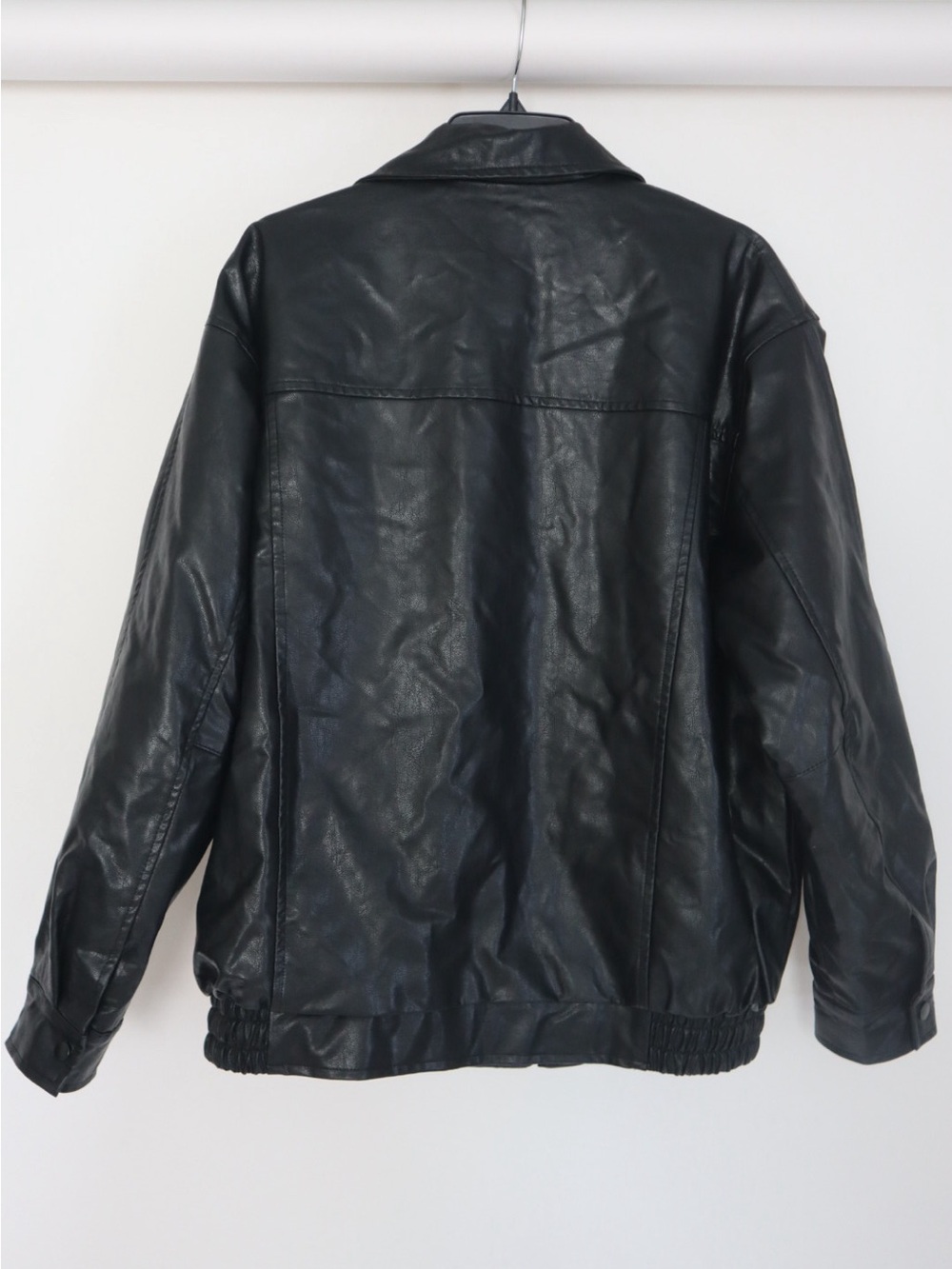 Motel Rocks Faux Leather Black Zip Jacket - Picture 4 of 6